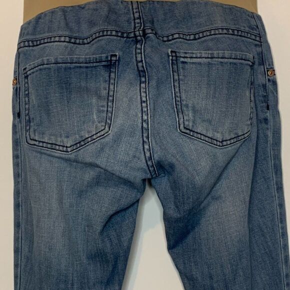 B Indigo Distressed Maternity Jean - Picture 6 of 7